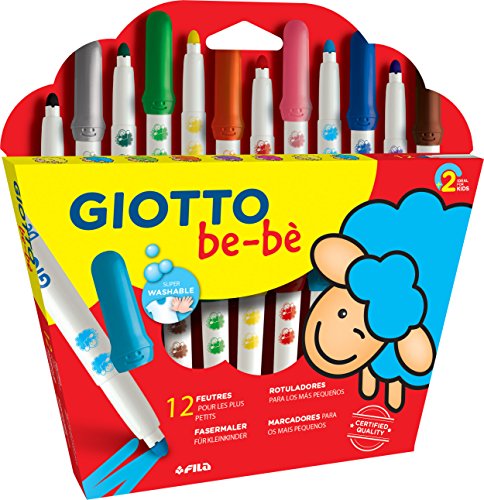 Giotto be-bè 469900 - Estuche de 12 maxi rotuladores para los más pequeños