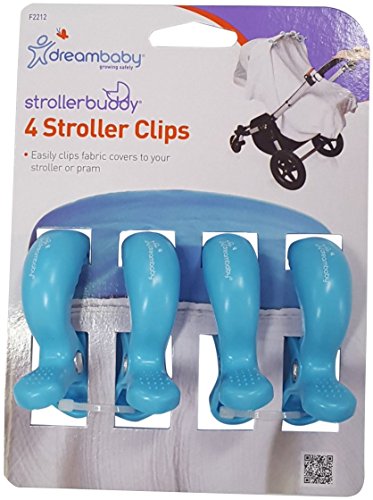 Dreambaby Stroller Clips (Blue, Pack of 4)