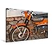 Produktbild Premium Textil-Leinwand 75 cm x 50 cm quer, Kreidler Florett | Wandbild, Bild auf Keilrahmen, Fertigbild auf echter Leinwand, Leinwanddruck: Vintage Motorrad aus den 70er Jahren (CALVENDO Mobilitaet)