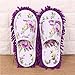 Produktbild serliy Frauen Staub Mopp Pantoffel Socken Microfiber Haus-Pantoffel Schlafzimmer Schuhe (Lila)