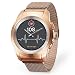 Produktbild MyKronoz ZeTime Elite hybride Smartwatch 39mm mit mechanischen Zeigern über einen runden Farbtouchscreen – Petite Matt Pink Golden / Milanese