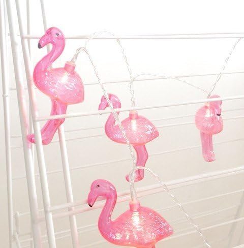 icase4u LED decorative Lights Flamingo string lights (include 10 pieces Mini Flamingo lights) led strip