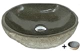  Lavabo en piedra natural, diametro 45 cm + 1 puerta jabón. Elección sobre fotos con dimensiones exactas