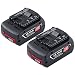 Produktbild [2 Stück] Dosctt 6000mAh Akku Für Bosch 18V 6.0Ah Lithium-Ionen-Akku Werkzeug Batterie BAT620 BAT621 BAT622 BAT609 BAT618 DDB181-02 Neue Version mit LED-Anzeige