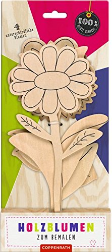 Preisvergleich Produktbild Bastelset Holzblumen zum Bemalen