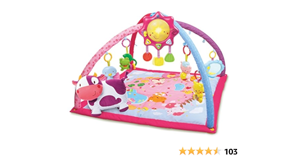 Vtech Lumi Tapis Des P Tits Copains Rose Tapis D Eveil Musical Bebe 0 3 Ans Version Fr Amazon Fr Bebe Et Puericulture