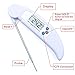Produktbild AVAX DT-X - Digitales LCD Klapp-Thermometer Haushaltsthermometer Kochthermometer Einstichthermometer Küchenthermometer Lebensmittelthermometer (einsetzbar für Kochen, Braten, Grillen/BBQ, Backen, Wein, Bier, Fleisch, Fisch, Teewasser, Yerba Mate, Milch, Zucker, usw.) // -50C to 300C / -58F to 572 // - WEISS