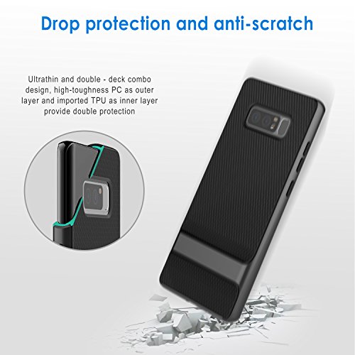 JETech Funda Galaxy Note 8  Carcasa Case para Samsung Galaxy Note8 con Protecci  n de 2 Piezas de Shock- Absorci  n y Dise  o de Fibra de Carbono  Gris  reviews JETech Funda Galaxy Note 8  Carcasa Case para Samsung Galaxy Note8 con Protecci  n de 2 Piezas de Shock- Absorci  n y Dise  o de Fibra de Carbono  Gris