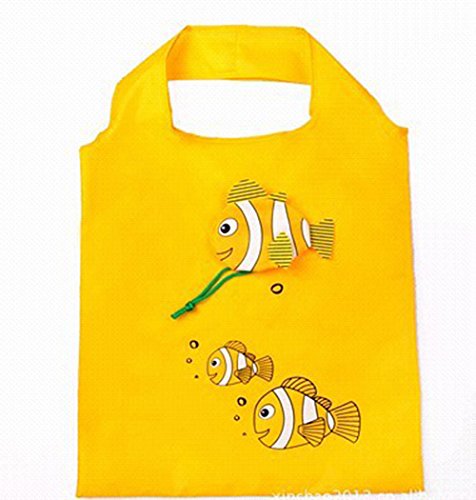 Anemonenfisch Faltbarer Einkaufs ÖKO Taschen Wiederverwendbare Farbe Random Packung mit 5 - 7