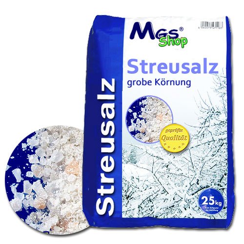 Streusalz Tausalz Qualitätssalz grobe Körnung im PVC-Sack (25kg)