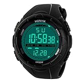 Lucky mall Luxus Männer Analog Digitaluhr, Militär Sport LED Wasserdichte Armbanduhr