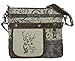 Produktbild Sunsa Damen kleine Umhängetasche Schultertasche Crossbody Tasche Canvastasche in retro Style braun beige Vintagetasche Damentasche Baumwolletasche vintage Design klein Frauentasche Trachtentasche