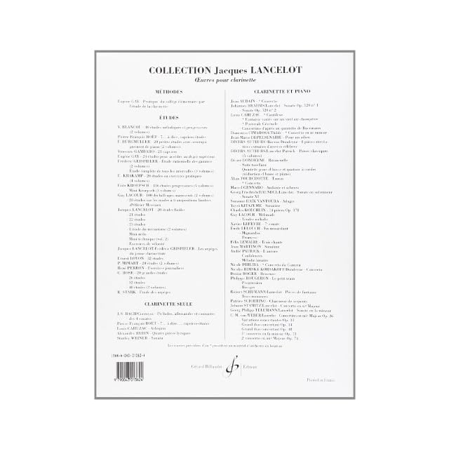 La Clarinette Classique Volb - 