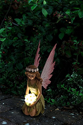 HEITRONIC Solar LED Leuchte Gartenfigur FEE TASILLA Solarleuchte Elfe - 6