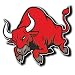 Produktbild 2 x Red Angry Spanish Bull Vinyl Aufkleber Aufkleber Laptop Reise Gepäck Auto Ipad Schild Fun # 4064 - 15cm/150mm Wide