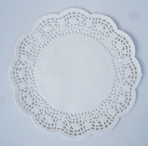 Round White Paper Lace Doyleys 3.5"/9cm Pack 250