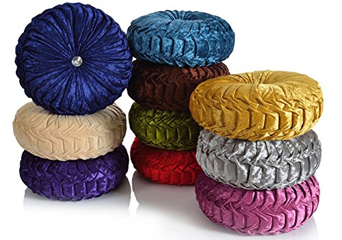 Westeng Rund feste Jahreszeiten Samtkissen Sitzkissen - 2