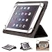 Produktbild Mulbess - Universal 7 / 8 Zoll (22 cm x 13.5 cm) Tablet-PC CleverStrap Flip LederHülle Tasche Schutzhülle Etui mit Standfunktion (Für Apple iPad mini Retina,Samsung Galaxy Tab/Pro/S 3/4 7.0 8.0 8.4 ,Acer Iconia B1/A1/W4,LG G Pad 8.3,Lenovo ideaTab/Yoga,Asus MeMo Pad HD,Google Nexus,Medion LifePad S7852/S7851/E7315/E7318,Odys Connect 7 Pro/Connect 8+/Titan/Study Tab/Pedi Plus/Aria/Pro Q8 ,Intenso Tab 824/814S,Trekstor SurfTab Breeze/Ventos) Farbe Schwarz