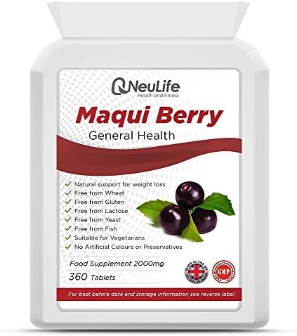 Maqui Berry 2000mg - 360 Tablets - by Neulife Health and Fitness