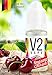 Produktbild V2 Vape E-Liquid Amarena-Kirsche - Luxury Liquid für E-Zigarette und E-Shisha Made in Germany aus natürlichen Zutaten 50ml 0mg nikotinfrei
