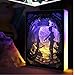 Produktbild QJXX Paper-Cut Light Box, 3D Shadow LED-Nachtlicht, Kreative Lampe Kunst Dekor Für Kinder und Erwachsene,C