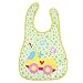 Blulu Waterproof Baby Bibs with Food Catcher Pocket, 3 Pack