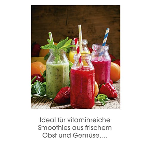 GOURMETmaxx Nutrition Mixer mit Heiz- und Kühl-Funktion 12-tlg. 1200W mit Rezeptheft ( Multifunktionale Küchenmaschine zum Hacken, Zerkleinern, Pürieren, Mahlen, Mixen, Mischen Erhitzen und Aufbewahren ) (Rot) - 7