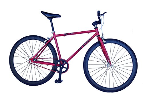 Helliot Bikes Fixie Tribeca H24 - Bicicleta urbana, color rojo, talla 