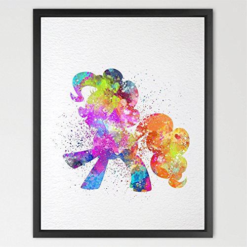Dignovel Studios A4 My Little Pony watercolour Art Print Nursery Decor Kids Wall Art Childrens Room Art Horse print Motivational art Inspirational Print N233-Unframed