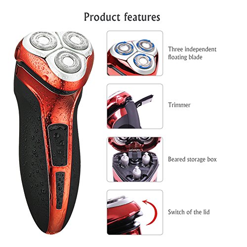 SURKER Herren Elektrische LCD Haarschneider Kinder Haarschneider wiederaufladbare professionelle Hause schwarz (Netzwerk) - 3