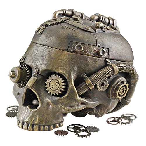 Design Toscano Steampunk Schädel-Sicherheitsbehälter - 7