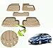 Auto Hub 4D Premium Car Mats For Honda Amaze - Beige RS.889.00