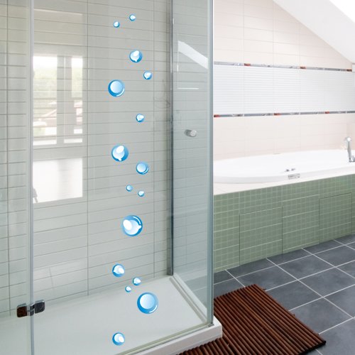 Wandkings Seifenblasen Wandsticker Set, 32 Aufkleber, 2 DIN A4 Bögen, Gesamtfläche 60 x 20 cm - 3