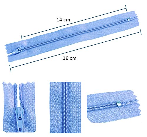 39 Reißverschlüsse, 35 cm, sortiert von jajasio - 3