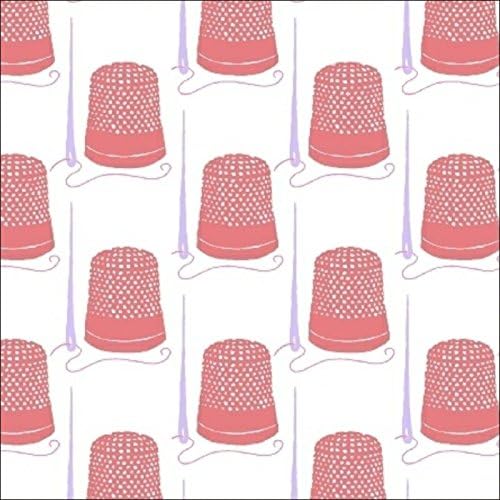 Snippits Thimbles &amp; Needles Cotton Fabric Windham Fabrics - For Dressmaking and Patchwork - Buy by the Half Metre
