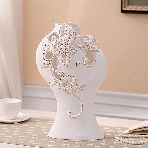 JRFBA Ceramic Vase European Three Sets Of Creative Living Room Tv Cabinet Decor Decoration Home Furnishing Crafts Three Piece Gift Flower Vase,C