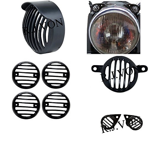 R.J.VON Rear Customized Head Light Heavy Grill with Cap and Indicator for Royal Enfield Bullet 500 Twinspark RS.444 (89.00% Off) - Amazon