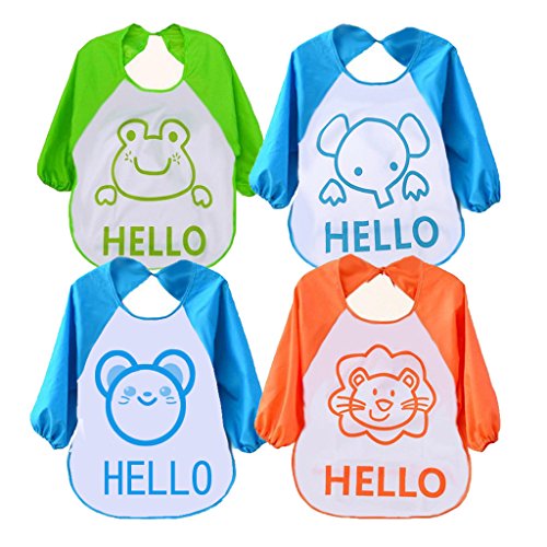 JT-Amigo 4er Set Baby Ärmellätzchen Langarm Wasserdicht
