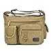 Produktbild Sucastle Freizeittaschen Mode-Tasche Retro-Tasche Schultertasche Messenger Bag Tragetasche Sucastle Farbe:khaki Größe:31x21x14cm