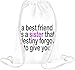 Produktbild A Best Friend Is A Sister Slogan Drawstring bag