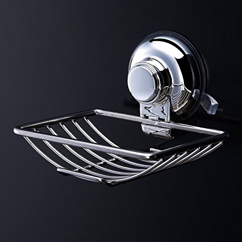 ipegtop Suction Seifenhalter Wand Seifenschale Seifenablage mit Saugnapf aus Edelstahl, Rostfrei - 5