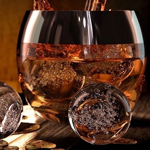 SIMLINLIUI XXL-Eiswürfelform für 4 Eiskugeln mit 7 cm Durchmesser aus Silikon | Silikon-Eiswürfelform, Ice ball Mold, Eiskugel, Eiswürfel, Silikon-Eisformen, Sphere Silikon-Eis-Maker | FDA Zulassung - 5