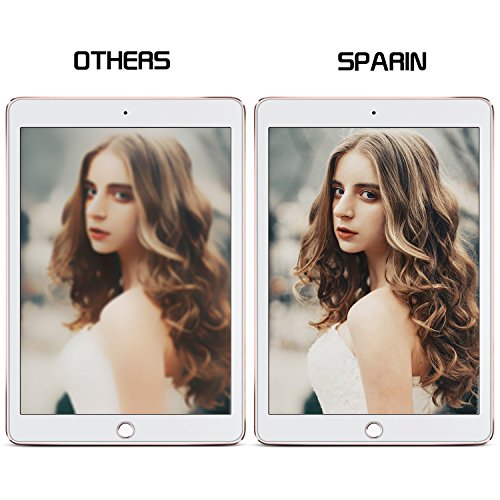 SPARIN New iPad 9.7″ (2017) / iPad Pro 9.7 / iPad Air 2 / iPad AirSchutzfolie mit [Anti-Kratz] [Blasenfrei] [2.5D Rand] [HD Klar] - 7
