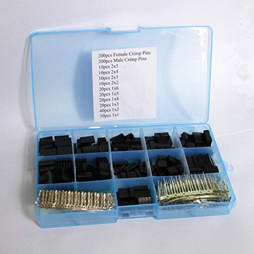 MagiDeal 620 PCS 2,54 mm Stiftleiste, Anschluss Gehäuse weiblich, in Frauen-Pin Connector Kit für Dupont - 5