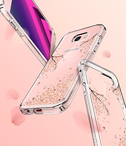 Spigen Carcasa Samsung Galaxy A5 2017  con Dise  o de Flores y Cristal Transparente