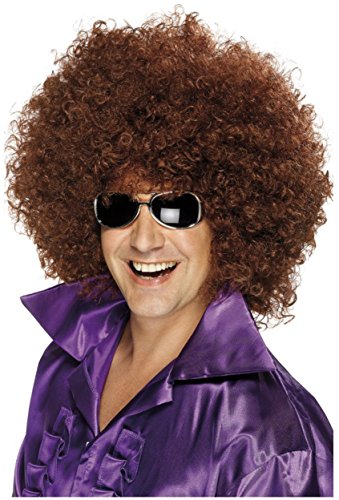 Preisvergleich Produktbild Mens 70s Brown Mega Riesige Afro Perücke