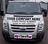 Wesellwallart Company Sign Writing Vinyl Van Vehicle Sticker Logo Bonnet Large 1100mm wide
