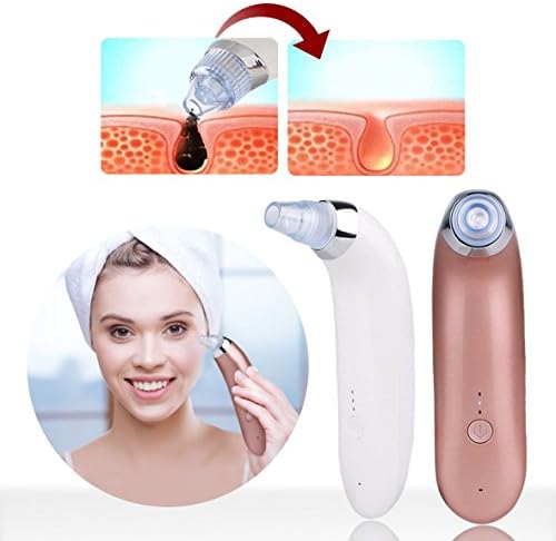Vacuum Blackhead Remover - Pro Spot Sucker & Whitehead Remover - Face Cleanser Machine Kit, Brown