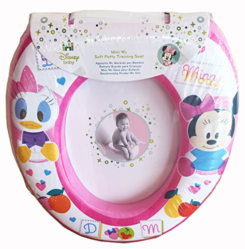 Disney Minnie Mouse & Daisy Duck Pink Kids Padded Toilet Seat Soft Potty Training