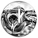 Produktbild Monocrome, Pinguin im Wasser, Wanduhr Durchmesser 30cm mit weißen eckigen Zeigern und Ziffernblatt, Dekoartikel, Designuhr, Aluverbund sehr schön für Wohnzimmer, Kinderzimmer, Arbeitszimmer